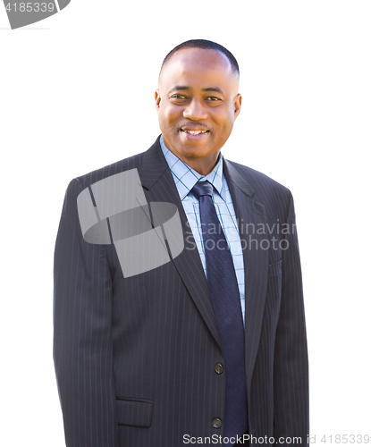 Image of Handsome African American Businessman Isolated on a White Backgr