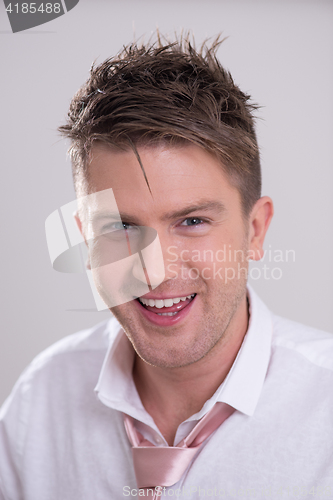 Image of Portrait of a young handsome man
