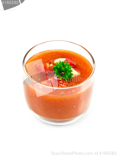 Image of Soup tomato in glassful