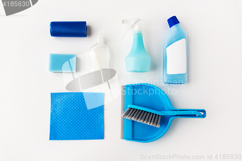 Image of cleaning stuff on white background