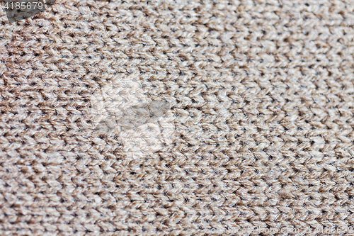 Image of close up of knitted item