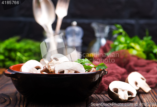 Image of raw mushroom