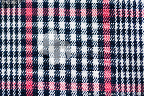 Image of close up of checkered textile or fabric background