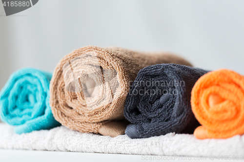 Image of close up of bath towels