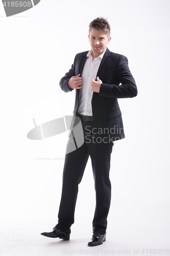 Image of Full body shot of an young handsome man