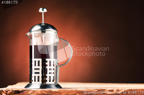 Image of Hot tea in glass teapot