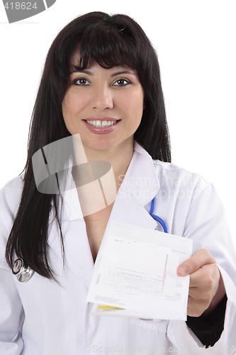 Image of Doctor with prescription