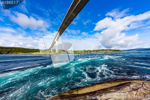 Image of Whirlpools of the maelstrom of Saltstraumen, Nordland, Norway