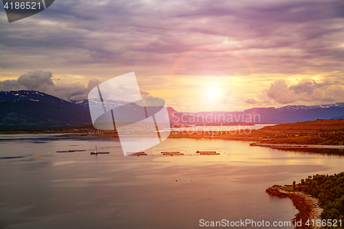 Image of Farm salmon fishing