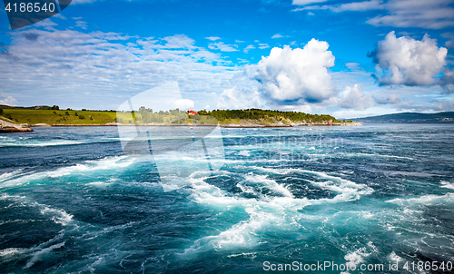 Image of Whirlpools of the maelstrom of Saltstraumen, Nordland, Norway