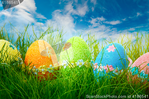 Image of Decorated easter eggs