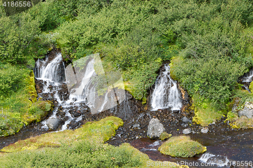 Image of Hraunfossar waterfalls in Iceland