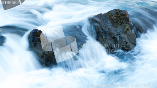 Image of Close-up view of a water fall