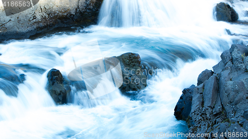 Image of Close-up view of a water fall