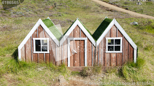 Image of Small toy elf house in Iceland