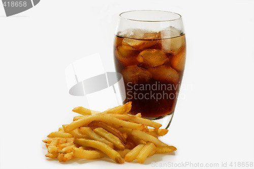 Image of French fries and coke