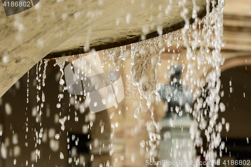 Image of Water drops of fountain