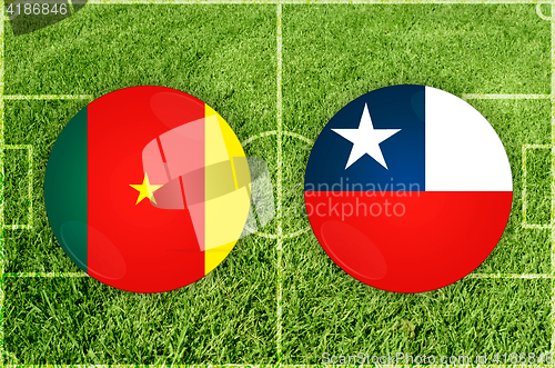 Image of Cameroon vs Chile football match