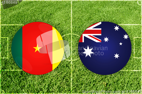 Image of Cameroon vs Australia football match