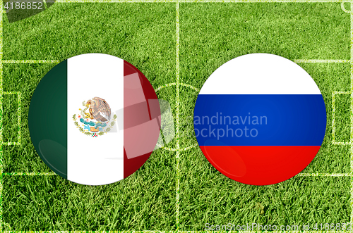 Image of Mexico vs Russia football match