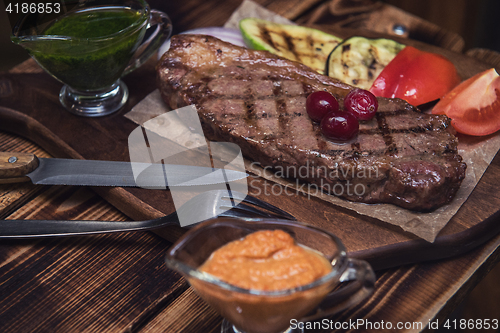 Image of grilled beef steak