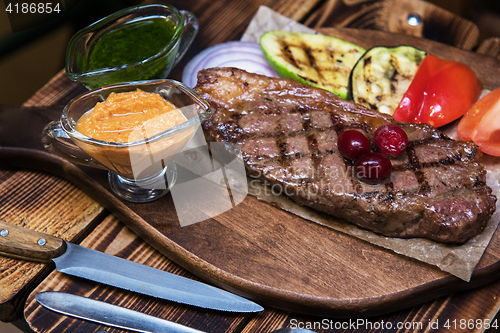 Image of grilled beef steak