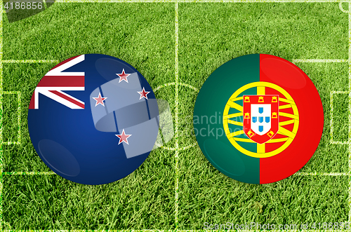 Image of New Zealand vs Portugal football match