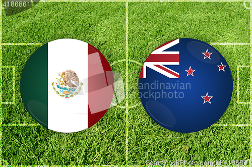 Image of Mexico vs New Zealand football match