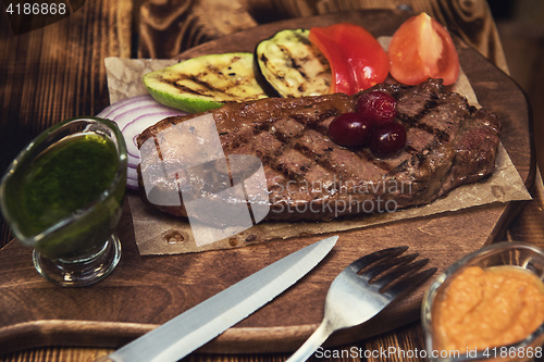 Image of grilled beef steak