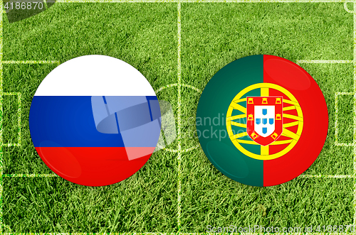 Image of Russia vs Portugal football match