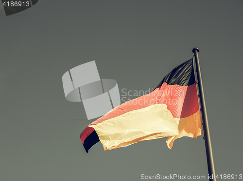 Image of Vintage looking German flag