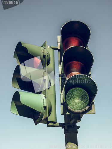 Image of Vintage looking Traffic Light