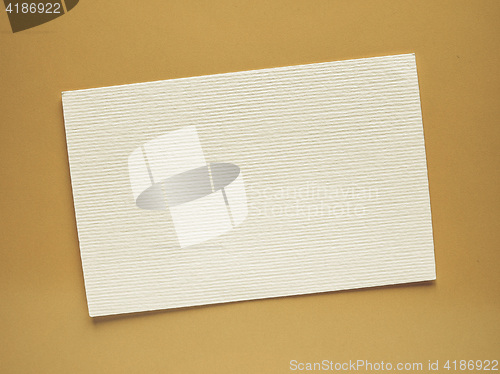 Image of Vintage looking Blank paper tag label