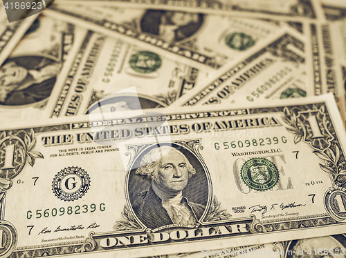 Image of Vintage Dollar notes 1 Dollar