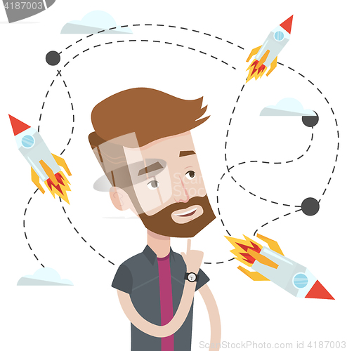 Image of Business start up vector illustration.