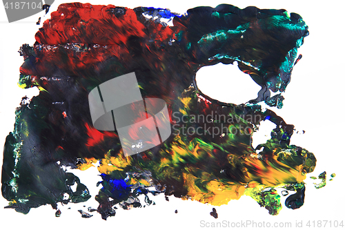 Image of color palette texture