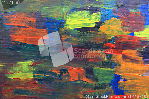 Image of color palette texture