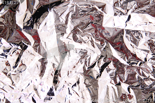 Image of aluminum tinfoil texture