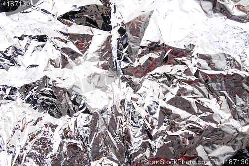 Image of aluminum tinfoil texture