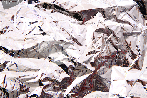 Image of aluminum tinfoil texture