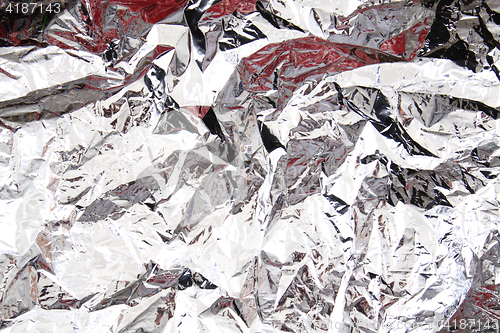 Image of aluminum tinfoil texture