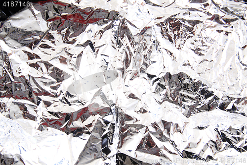 Image of aluminum tinfoil texture