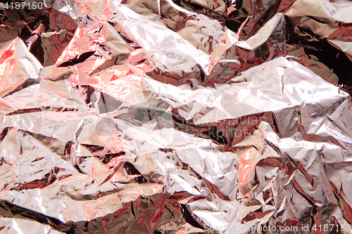 Image of aluminum tinfoil texture