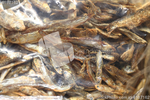 Image of small dried fishes