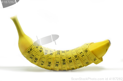 Image of Banana with tape measure