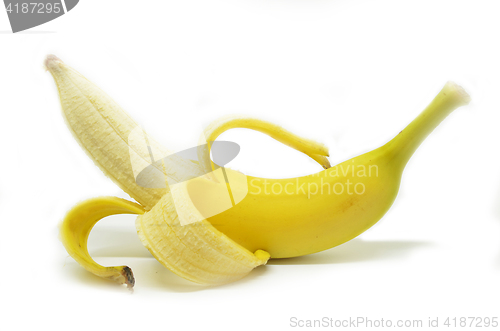 Image of Peeled yellow banana