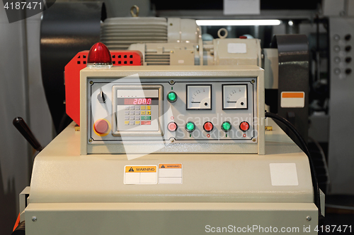 Image of Machine Control Panel