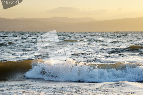 Image of Lake Kinneret on the Sunset