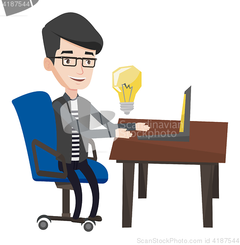 Image of Successful business idea vector illustration.