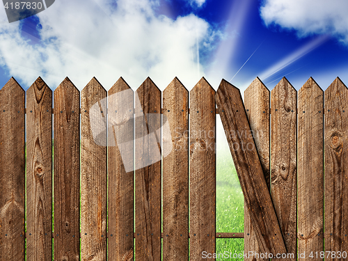 Image of wooden fence